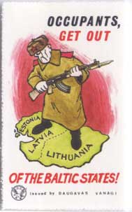 Example of Latvian exile stamp